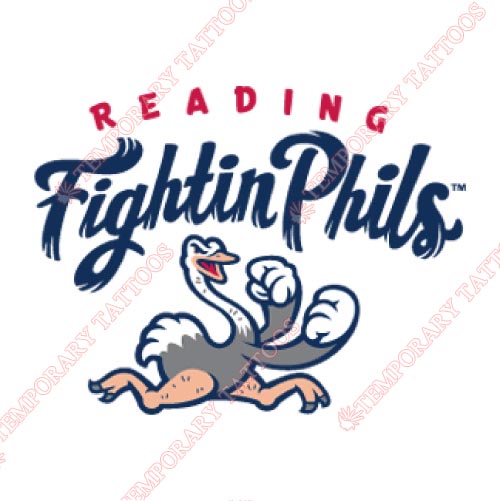 Reading Fightin Phils Customize Temporary Tattoos Stickers NO.7862
